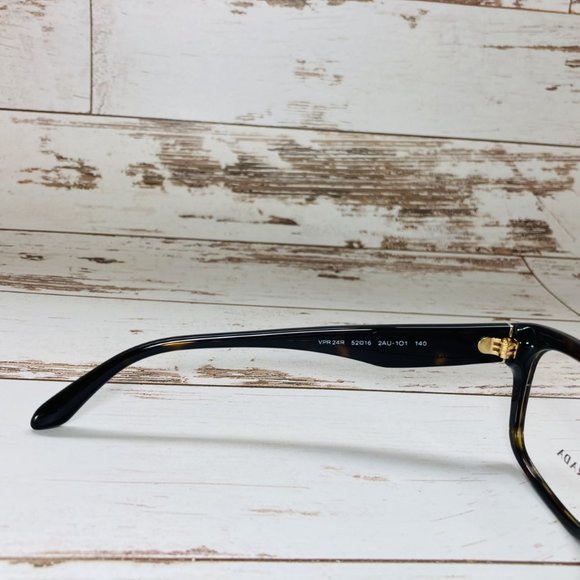 Prada Square Brown Havana Gold Eyeglasses Glasses Frames NWOT - Picture 5 of 12